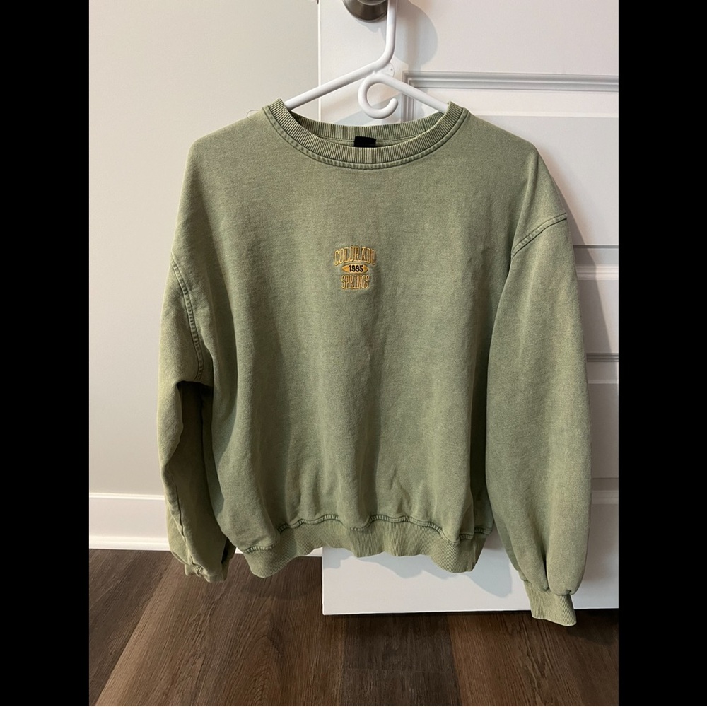 Washed Green Colorado Springs Sweatshirt